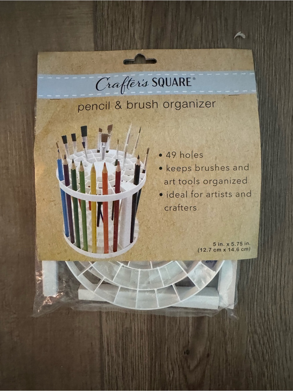 Crafter's Square White Pencil & Brush Organizer - 49-Hole